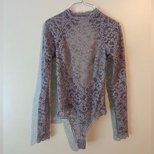 Victoria’s Secret all lace lavender bodysuit